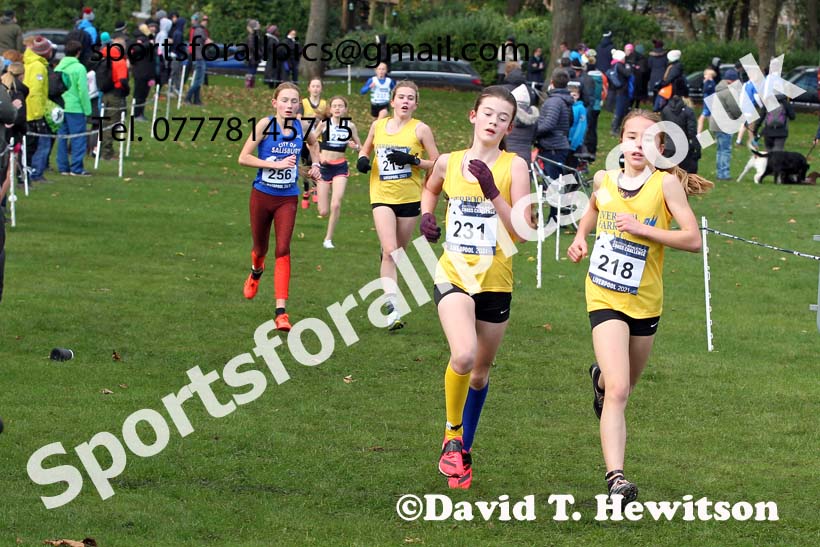 Girls under-13s, European Cross Country Championships Trials, Sefton Park, Liverpool. Photo: David T. Hewitson/Sports for All Pics